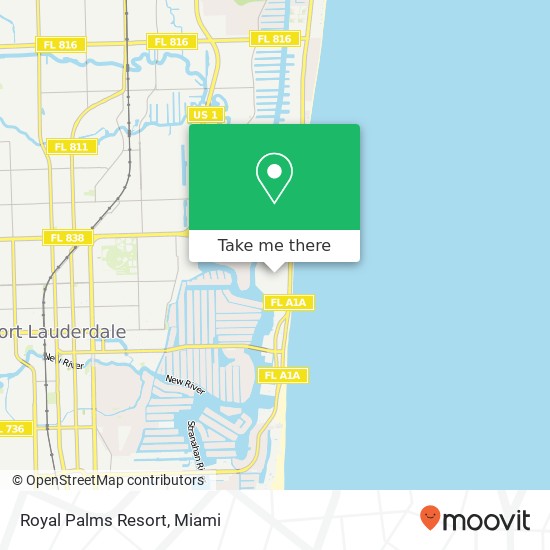 Mapa de Royal Palms Resort