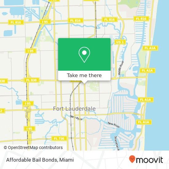 Mapa de Affordable Bail Bonds