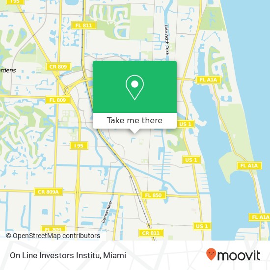 On Line Investors Institu map