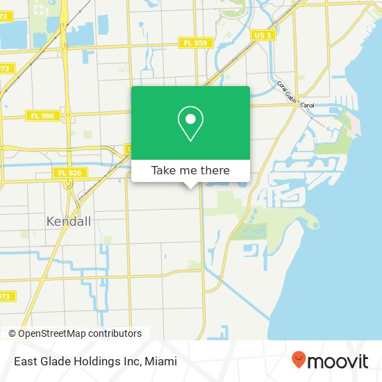 Mapa de East Glade Holdings Inc