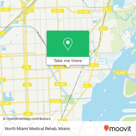 Mapa de North Miami Medical Rehab