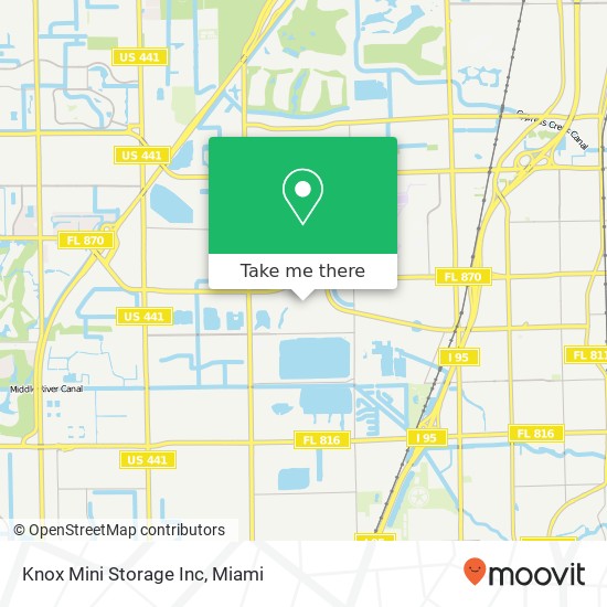 Mapa de Knox Mini Storage Inc