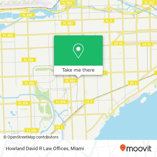 Howland David R Law Offices map