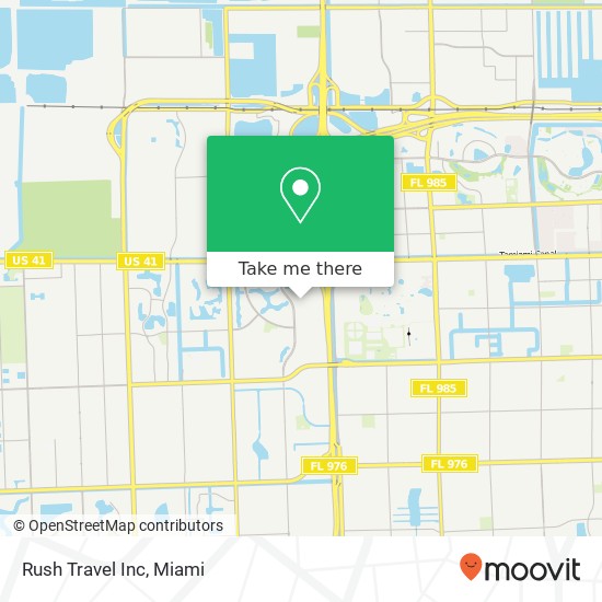 Rush Travel Inc map