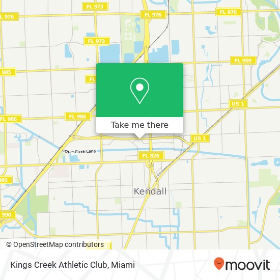 Mapa de Kings Creek Athletic Club