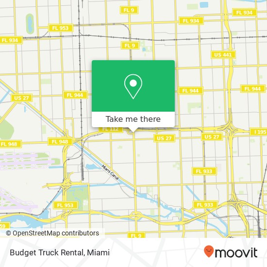 Mapa de Budget Truck Rental