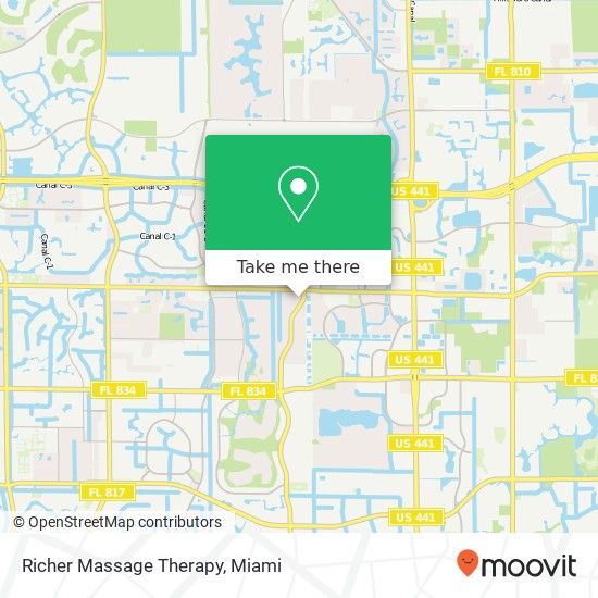 Richer Massage Therapy map