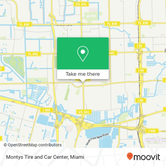Mapa de Montys Tire and Car Center