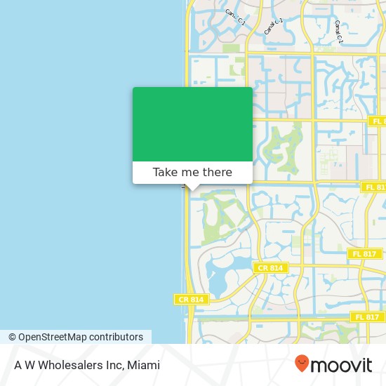 Mapa de A W Wholesalers Inc