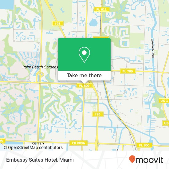 Embassy Suites Hotel map