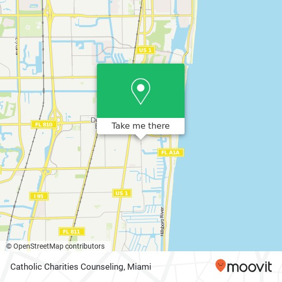 Mapa de Catholic Charities Counseling