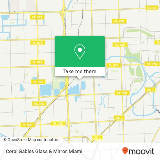 Coral Gables Glass & Mirror map