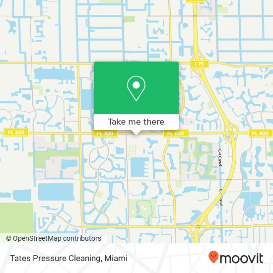 Tates Pressure Cleaning map