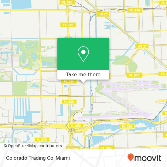 Mapa de Colorado Trading Co