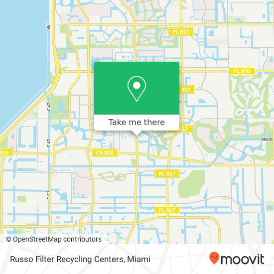 Mapa de Russo Filter Recycling Centers