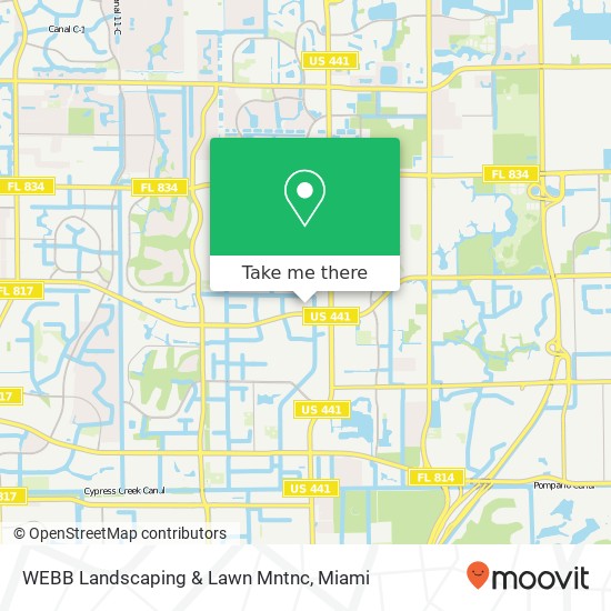 WEBB Landscaping & Lawn Mntnc map