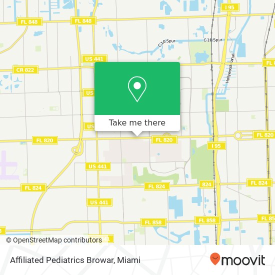 Affiliated Pediatrics Browar map
