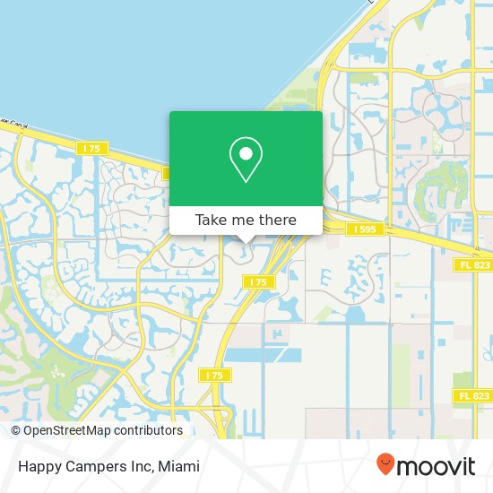Mapa de Happy Campers Inc