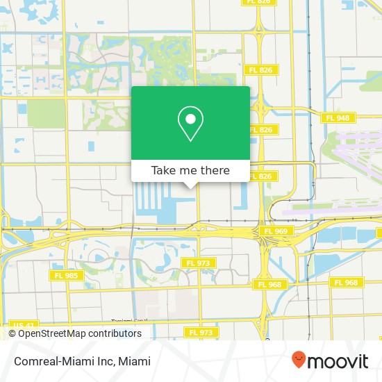 Mapa de Comreal-Miami Inc