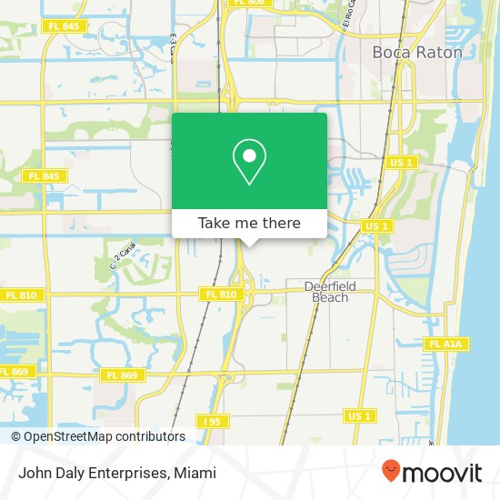 John Daly Enterprises map