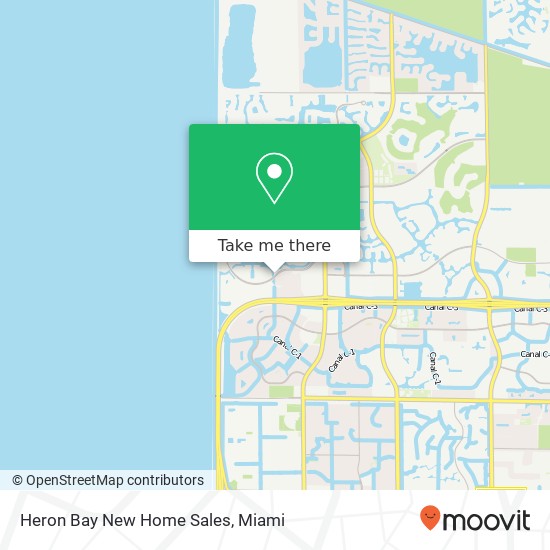 Mapa de Heron Bay New Home Sales