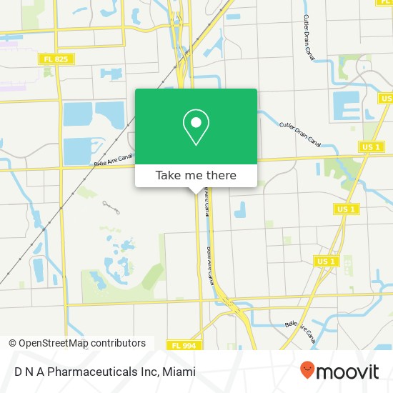 D N A Pharmaceuticals Inc map