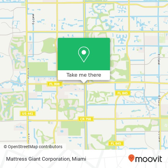 Mattress Giant Corporation map