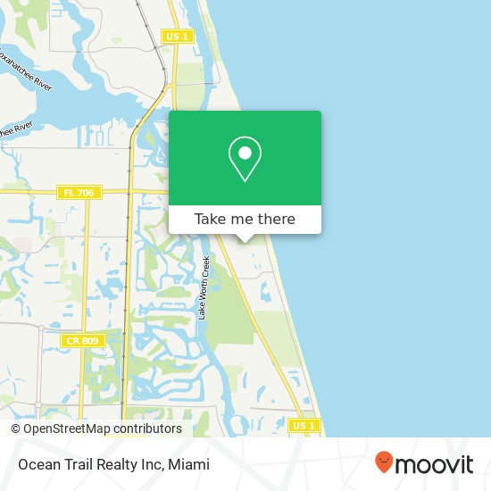 Mapa de Ocean Trail Realty Inc