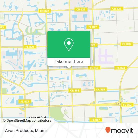 Avon Products map