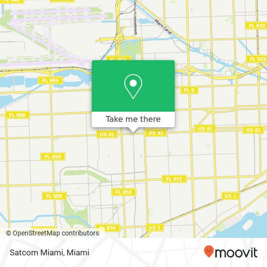 Mapa de Satcom Miami