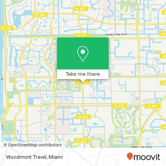 Woodmont Travel map