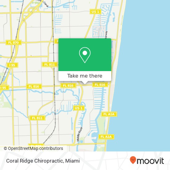 Mapa de Coral Ridge Chiropractic