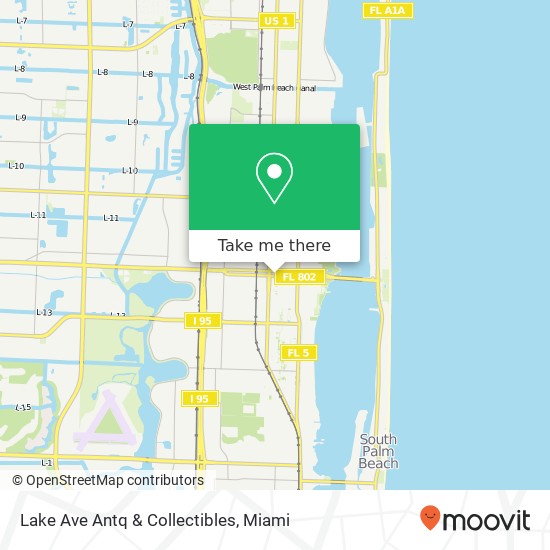 Mapa de Lake Ave Antq & Collectibles