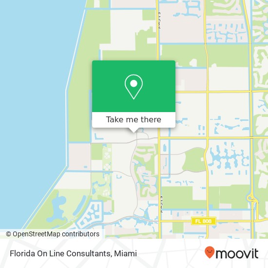 Florida On Line Consultants map