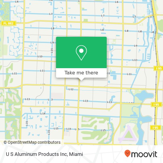 U S Aluminum Products Inc map