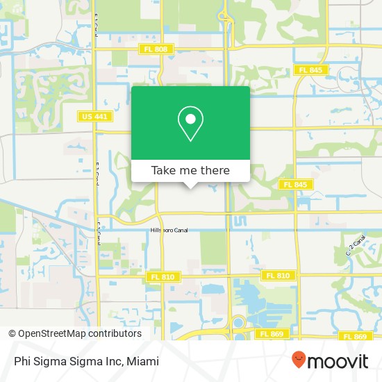 Phi Sigma Sigma Inc map
