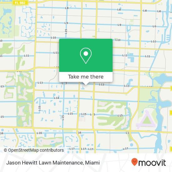 Jason Hewitt Lawn Maintenance map