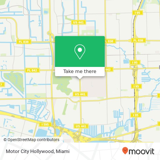 Motor City Hollywood map