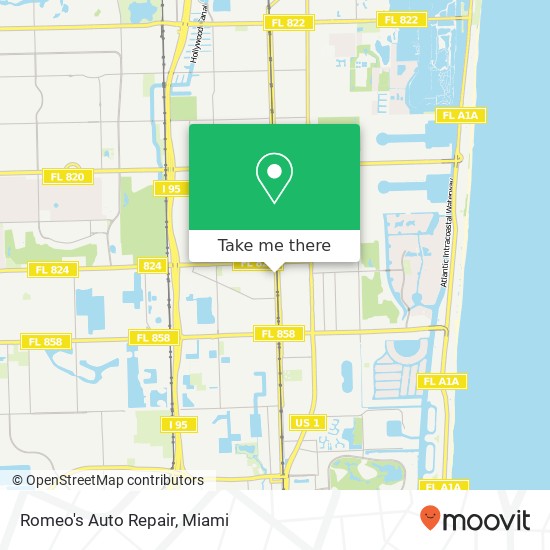 Romeo's Auto Repair map