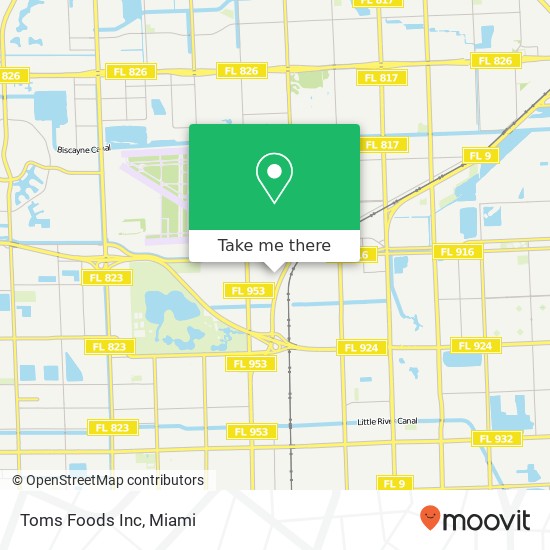 Mapa de Toms Foods Inc