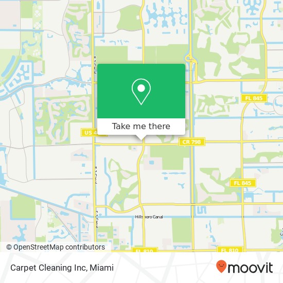 Carpet Cleaning Inc map