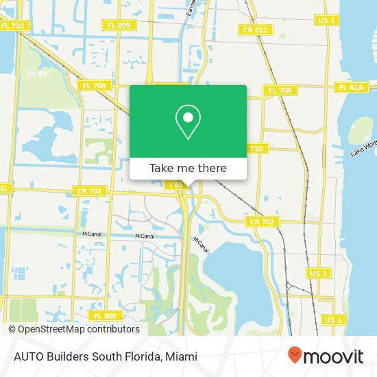 Mapa de AUTO Builders South Florida