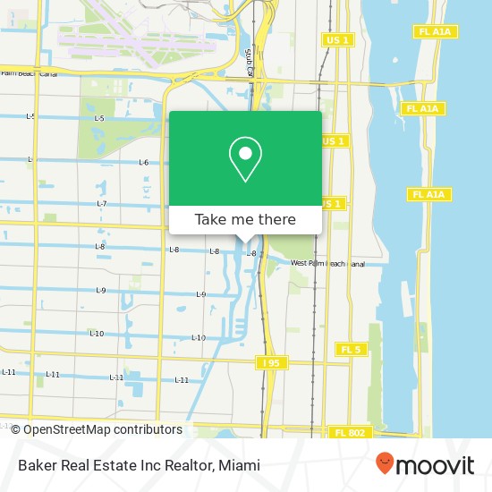Baker Real Estate Inc Realtor map