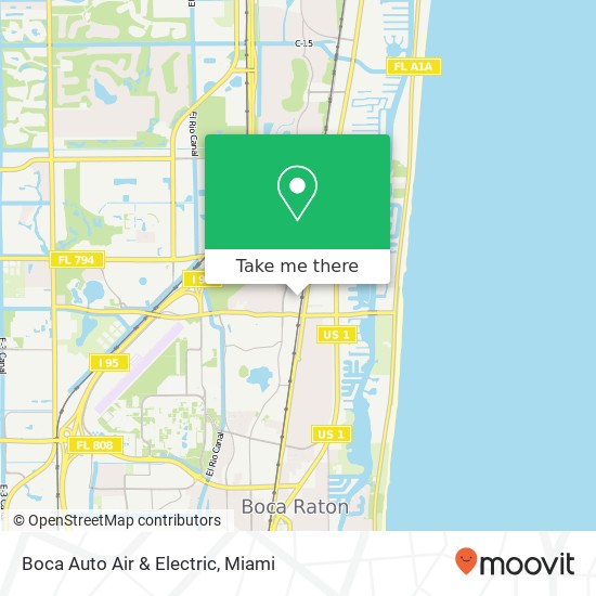 Boca Auto Air & Electric map