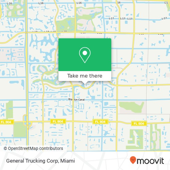 General Trucking Corp map