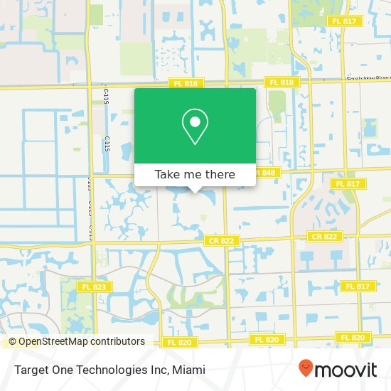 Mapa de Target One Technologies Inc