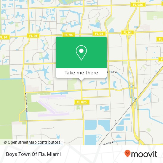 Boys Town Of Fla map