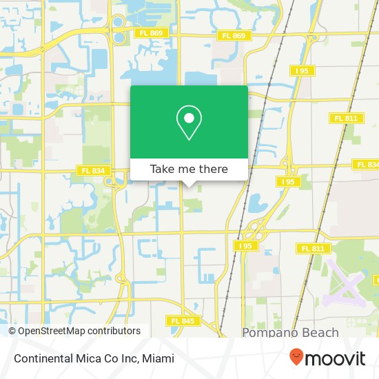 Mapa de Continental Mica Co Inc