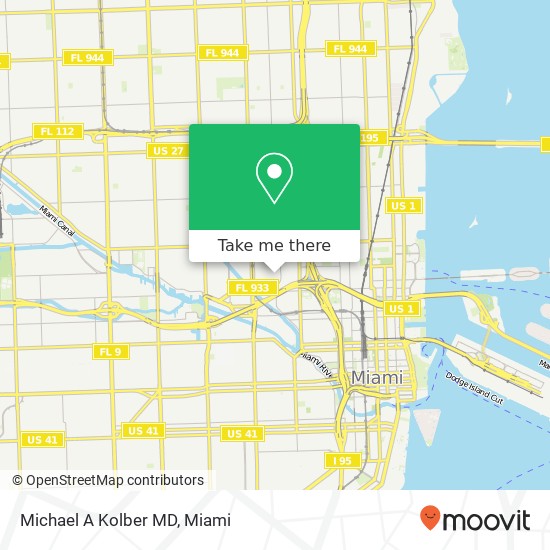 Michael A Kolber MD map