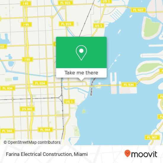 Farina Electrical Construction map